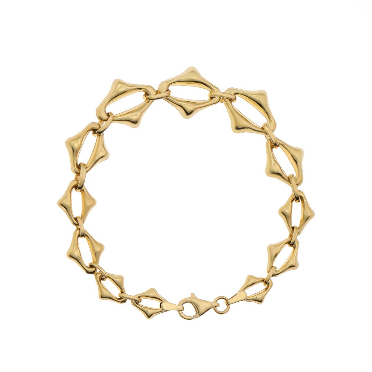 9ct Yellow Gold Fancy Link Bracelet