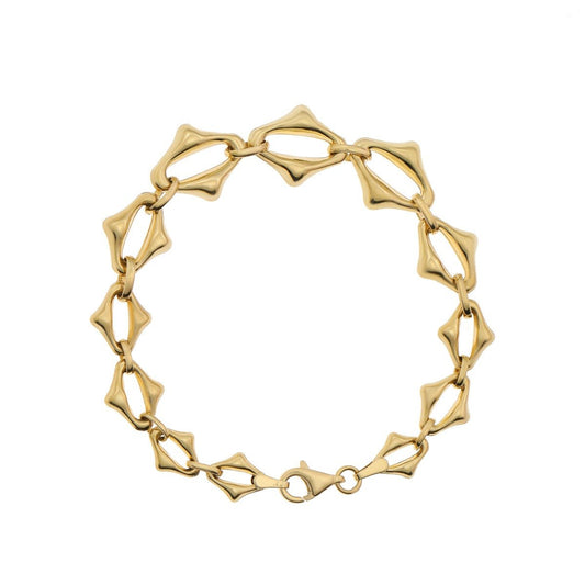 9ct Yellow Gold Fancy Link Bracelet