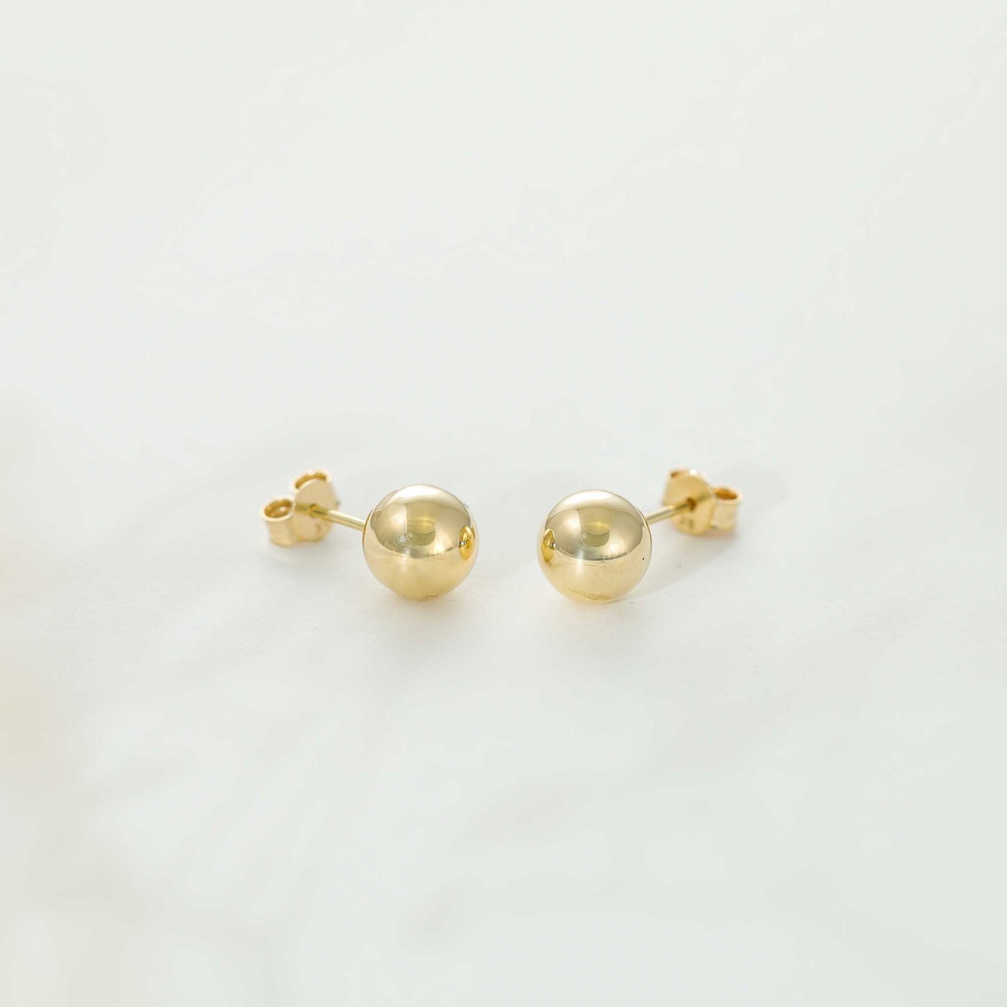 9ct Yellow Gold Small Ball Stud Earrings