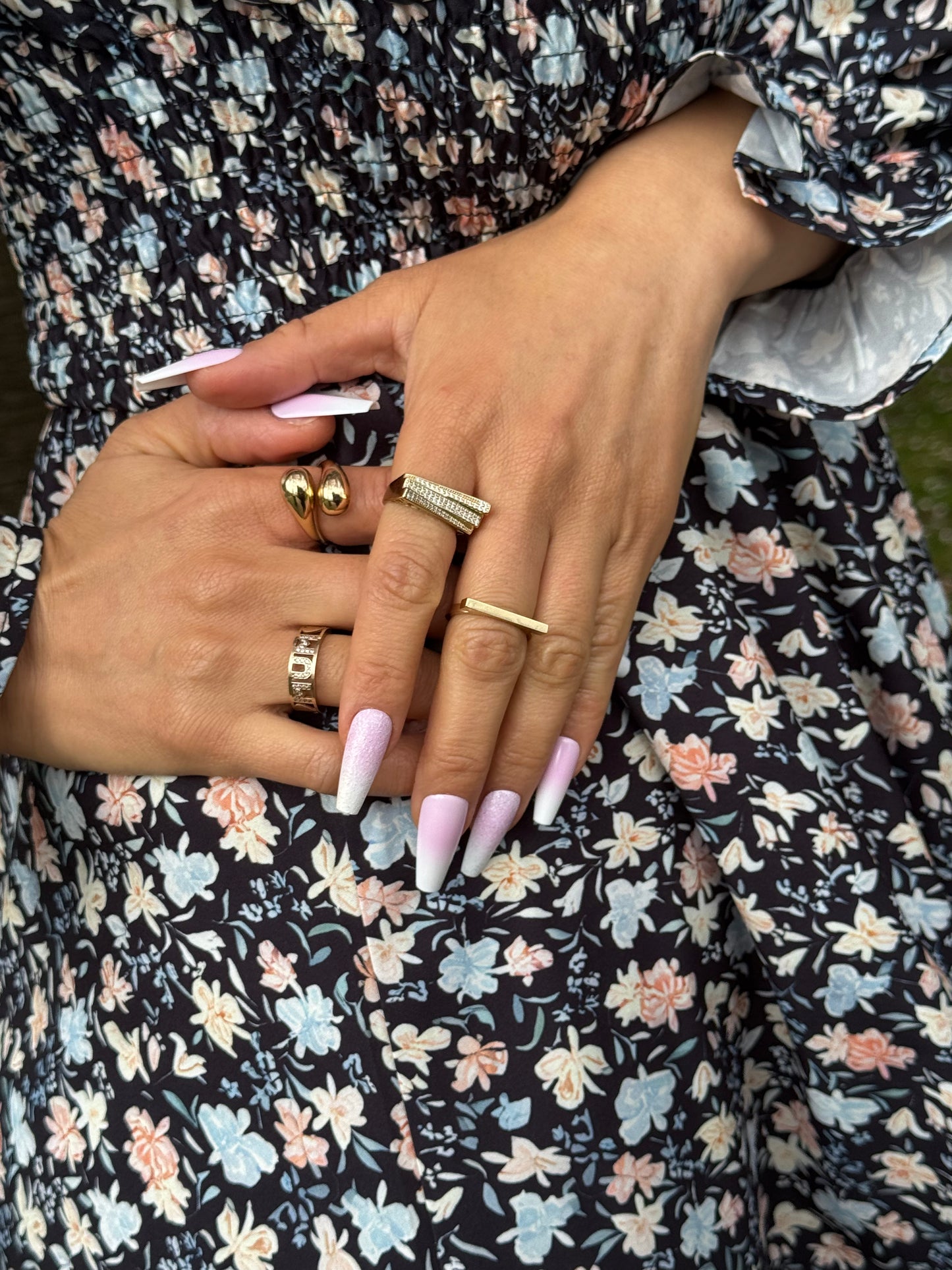 14ct Yellow Gold Horizontal Bar Ring